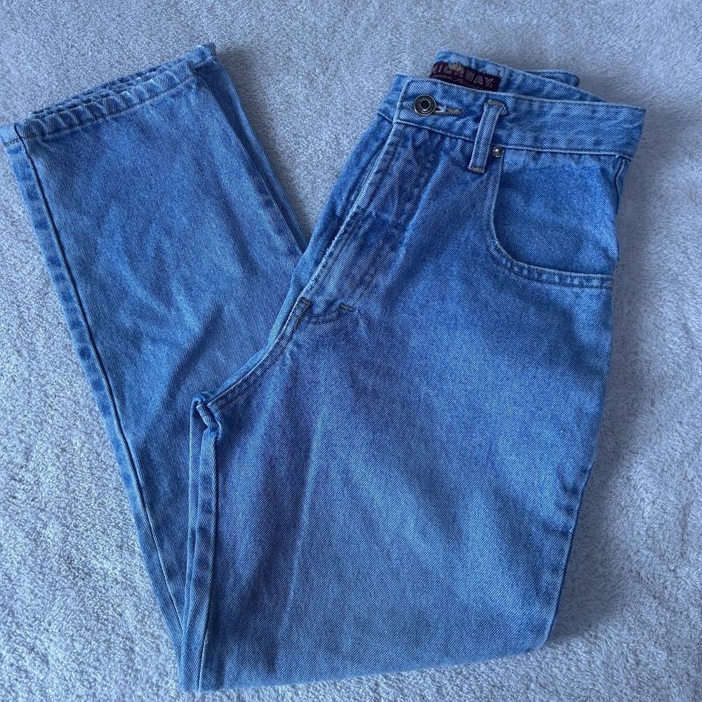 Vtg UNIONBAY Tapered Leg Relaxed Fit Jean Size 16 (Fit Like A 25) High Rise